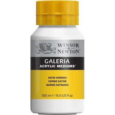 Barniz satinado Galeria de Winsor & Newton 500ml - Barniz acrílico Barniz satinado Galeria de Winsor & Newton 500ml - Barniz acrílico