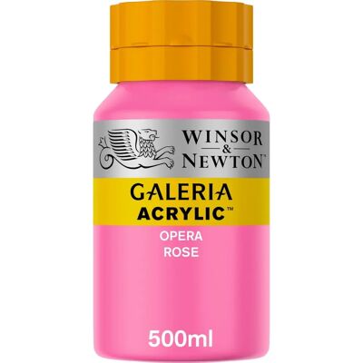 Winsor & Newton Galeria Acrylique - Bouteilles de 500ml - Rose Opéra - Peinture Acrylique Winsor & Newton Galeria Acrylique - Bouteilles de 500ml - Rose Opéra - Peinture Acrylique