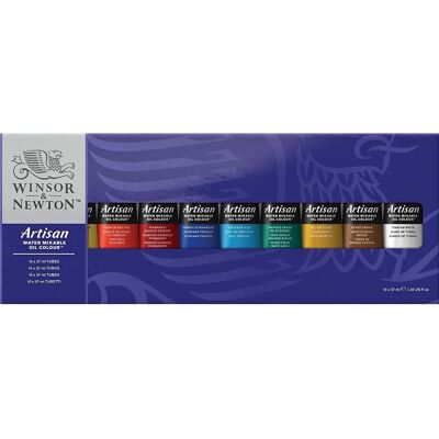 Winsor & Newton 1590228 Water Mixable Oil Set - Multi Winsor & Newton 1590228 Water Mixable Oil Set - Multi