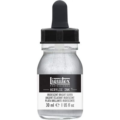 Encre acrylique argentée Liquitex - Qualité artiste - Flacon de 30ml Encre acrylique argentée Liquitex - Qualité artiste - Flacon de 30ml