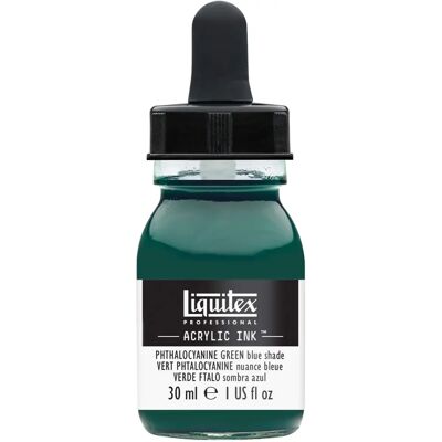 Liquitex Acrylic Inks 30ml Dropper Bottles - Ftalocianina Blue - Acrylic Ink Liquitex Acrylic Inks 30ml Dropper Bottles - Ftalocianina Blue - Acrylic Ink