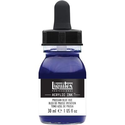 Inchiostro Acrilico Blu di Prussia Liquitex - Qualità artistica, 30ml Inchiostro Acrilico Blu di Prussia Liquitex - Qualità artistica, 30ml