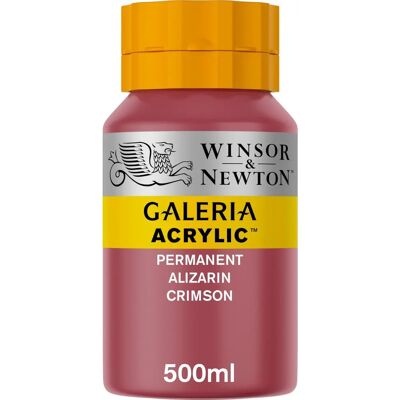 Winsor & Newton Galeria Acrílico 500ml - Alizarín Carmesí - Pintura Acrílica Winsor & Newton Galeria Acrílico 500ml - Alizarín Carmesí - Pintura Acrílica