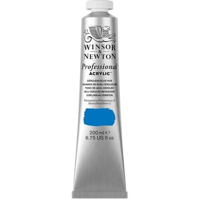 Winsor & Newton Acrilici Professionali 200ml Cerulean Blue - Vernice Acrilica Winsor & Newton Acrilici Professionali 200ml Cerulean Blue - Vernice Acrilica
