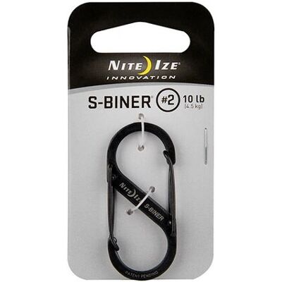 Nite Ize S-Biner #2 - Karabiner - Edelstahl - Schwarz Nite Ize S-Biner #2 - Karabiner - Edelstahl - Schwarz