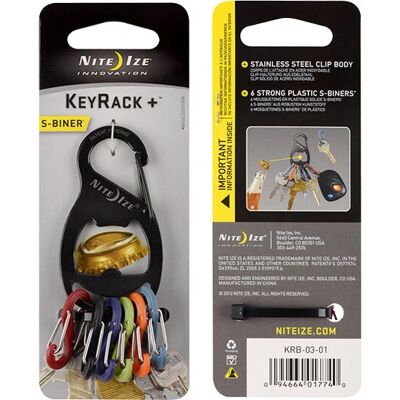 Nite Ize KeyRack 6 S-Biner Porte-clés - Porte-clés - Publicité Nite Ize KeyRack 6 S-Biner Porte-clés - Porte-clés - Publicité