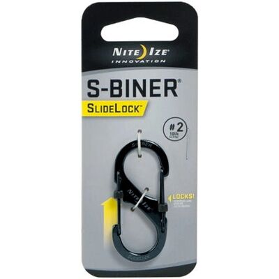 Nite Ize S-Biner SlideLock #2 - Karabiner - Schwarz Nite Ize S-Biner SlideLock #2 - Karabiner - Schwarz