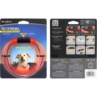 Nite Ize NHO-10-R3 - Red - Transparent Polymer - collar Nite Ize NHO-10-R3 - Red - Transparent Polymer - collar