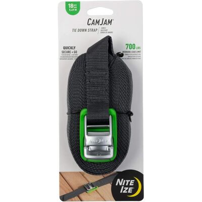 Nite Ize Heavy-Duty Tie Down Strap - 18ft - Secure, Adjustable, Reliable Nite Ize Heavy-Duty Tie Down Strap - 18ft - Secure, Adjustable, Reliable