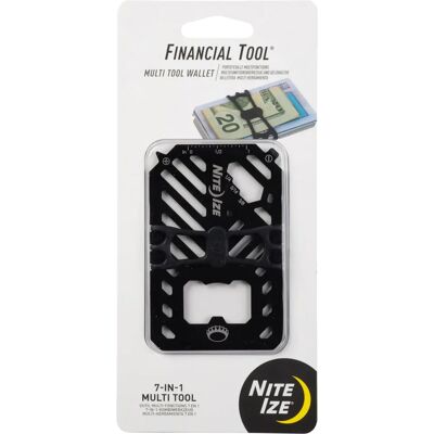 Nite Ize FMT2-01-R7 Black Multi Tool Wallet - Financial Tool Nite Ize FMT2-01-R7 Black Multi Tool Wallet - Financial Tool
