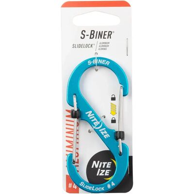 Nite Ize S-Biner SlideLock Aluminum - Carabiner - blue Nite Ize S-Biner SlideLock Aluminum - Carabiner - blue