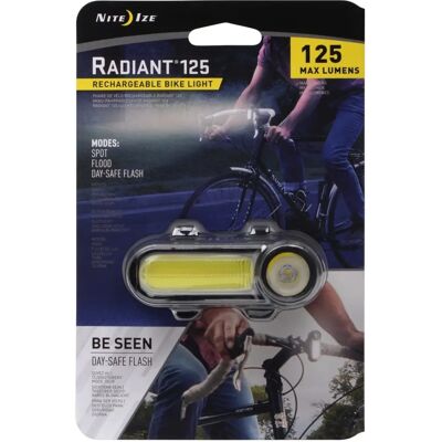 Nite Ize Rojo Radiant 125 Luz de Bicicleta Recargable - Farol/Stop trasero Nite Ize Rojo Radiant 125 Luz de Bicicleta Recargable - Farol/Stop trasero