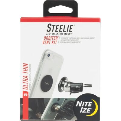 Kit Supporto Ventilazione Steelie Orbiter Nite Ize - Supporto Smartphone Kit Supporto Ventilazione Steelie Orbiter Nite Ize - Supporto Smartphone