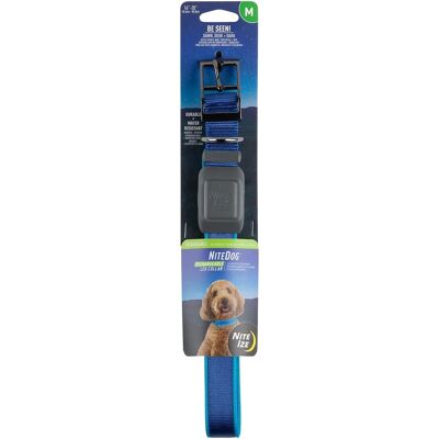 Nite Ize NiteDog Collar LED Rechargeable Blue - dog collar Nite Ize NiteDog Collar LED Rechargeable Blue - dog collar
