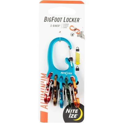 Nite Ize BigFoot Locker KeyRack i aluminium - Varierat - Nyckelorganisator Nite Ize BigFoot Locker KeyRack i aluminium - Varierat - Nyckelorganisator