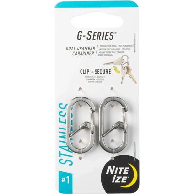 Moschettone G-Series di Nite Ize - Acciaio - Diverse Misure - Sicurezza Attrezzatura Moschettone G-Series di Nite Ize - Acciaio - Diverse Misure - Sicurezza Attrezzatura