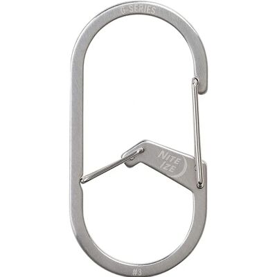 Nite Ize G-Series Doppelkammer Karabiner - Edelstahl - Karabiner Nite Ize G-Series Doppelkammer Karabiner - Edelstahl - Karabiner