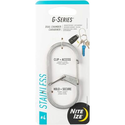 Nite Ize G-Series Mousqueton - Argent - Mousqueton Nite Ize G-Series Mousqueton - Argent - Mousqueton