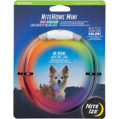 Nite Ize Nitehowl Collare LED - Regolabile, Multicolore, 360° Luce Nite Ize Nitehowl Collare LED - Regolabile, Multicolore, 360° Luce