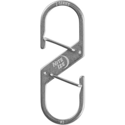 Nite Ize Z-SERIES DUAL CARABINER Nyckelring - grå Nite Ize Z-SERIES DUAL CARABINER Nyckelring - grå