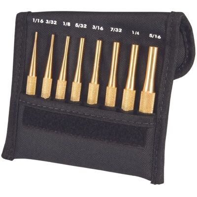 Ensemble de poinçons à brochettes en laiton SB565Z - Set de 8 pièces - Publicité Ensemble de poinçons à brochettes en laiton SB565Z - Set de 8 pièces - Publicité