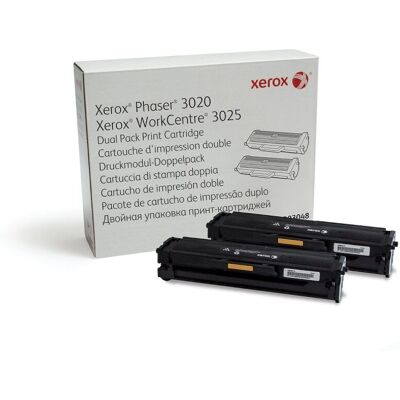 Cartuș toner Xerox 106R03048 - Pachet 2 - Negru - pentru Phaser 3020/WorkCentre 3025 Cartuș toner Xerox 106R03048 - Pachet 2 - Negru - pentru Phaser 3020/WorkCentre 3025
