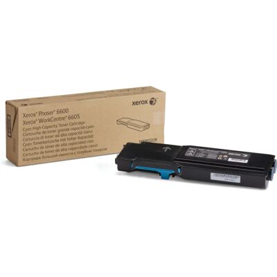 Cartouche toners cyan originale Xerox - Série Phaser 6600 Cartouche toners cyan originale Xerox - Série Phaser 6600