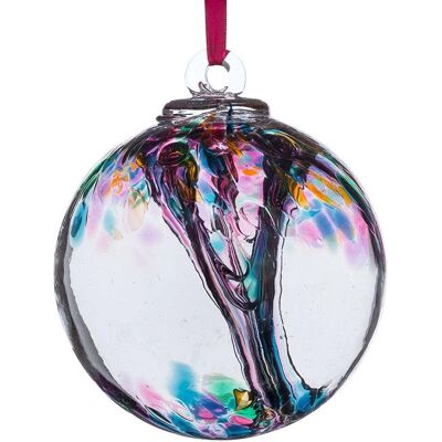 Sienna Glass 10cm Spirit Ball Multi Turquoise Blue - Decor Sienna Glass 10cm Spirit Ball Multi Turquoise Blue - Decor