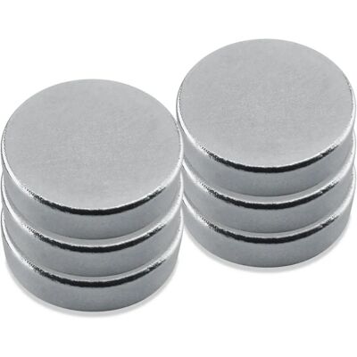 Aimants en néodyme en acier inoxydable Blanko - Rond 12mm x 3mm - 6 pièces - Publicité Aimants en néodyme en acier inoxydable Blanko - Rond 12mm x 3mm - 6 pièces - Publicité