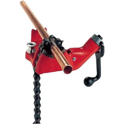 RIDGID BC610 Top Screw Bench Chain Vice - Heavy-duty Cast Iron, 8-150mm RIDGID BC610 Top Screw Bench Chain Vice - Heavy-duty Cast Iron, 8-150mm