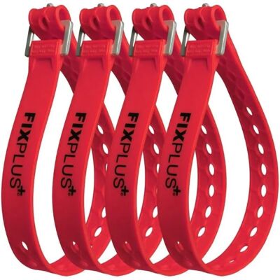 Lanière de Fixation Fixplus 66cm Rouge en TPU - Collier pour cage - Publicité Lanière de Fixation Fixplus 66cm Rouge en TPU - Collier pour cage - Publicité
