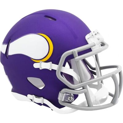 Casque de football mini Riddell - Hommage NFL Minnesota Vikings - Violet - Publicité Casque de football mini Riddell - Hommage NFL Minnesota Vikings - Violet - Publicité