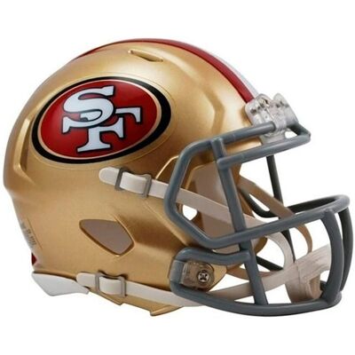 Casque de football miniature NFL Riddell - Or - Casque Mini - Publicité Casque de football miniature NFL Riddell - Or - Casque Mini - Publicité