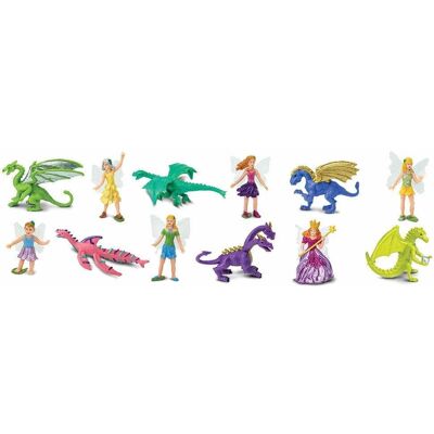 Safari Ltd. Fate e Draghi Super Toob - Set di Figurine Safari Ltd. Fate e Draghi Super Toob - Set di Figurine