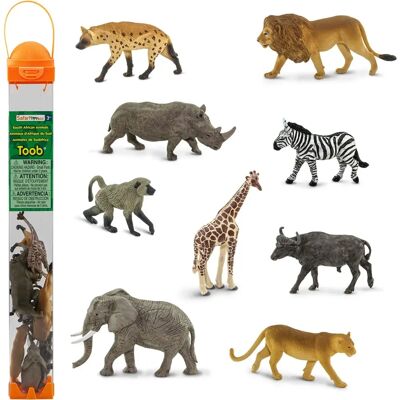 Safari Ltd Toob Zwierząt Południowej Afryki - Wielokolorowe - Figurki Safari Ltd Toob Zwierząt Południowej Afryki - Wielokolorowe - Figurki