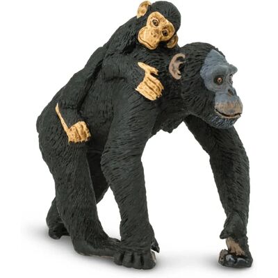 Figurine chimpanzé avec bébé - Safari Ltd. Publicité Figurine chimpanzé avec bébé - Safari Ltd. Publicité