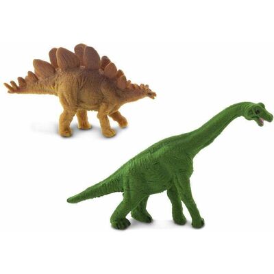 Set di Dinosauri Safari Ltd Brachiosaurus e Stegosaurus - 192 Figure Set di Dinosauri Safari Ltd Brachiosaurus e Stegosaurus - 192 Figure