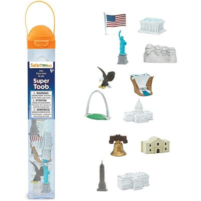 Safari Ltd USA Super TOOB - Figurine di Landmarks Safari Ltd USA Super TOOB - Figurine di Landmarks