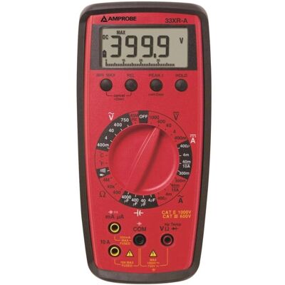 Amprobe Multimeter 33XRA - Digital, CAT II/III, 750V/1000V, 10A Amprobe Multimeter 33XRA - Digital, CAT II/III, 750V/1000V, 10A