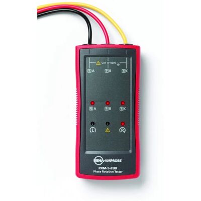Beha Amprobe PRM-5-EUR Testeur de rotation de phase LED - 3 phases, 600V Beha Amprobe PRM-5-EUR Testeur de rotation de phase LED - 3 phases, 600V