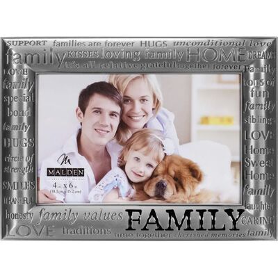 Malden International Designs Family Expressions Silver Fotolijst Malden International Designs Family Expressions Silver Fotolijst