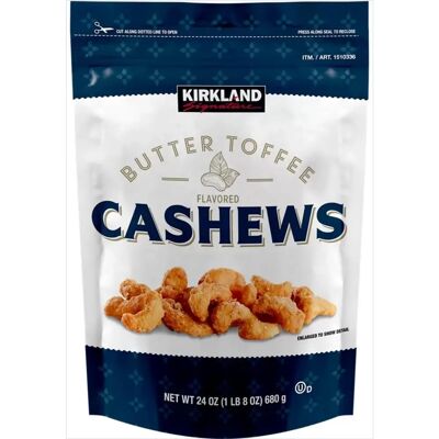 Kirkland Signature - Butter Toffee Cashews - Cashews Kirkland Signature - Butter Toffee Cashews - Cashews