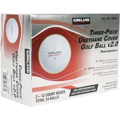 KIRKLAND SIGNATURE - v2.0 - Uréthane - 3-Pièces - Balle de golf - Publicité KIRKLAND SIGNATURE - v2.0 - Uréthane - 3-Pièces - Balle de golf - Publicité