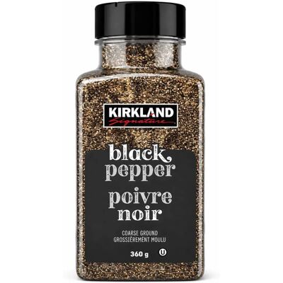 Kirkland Signature - Black Pepper Jar - Coarse Ground - Pepper Kirkland Signature - Black Pepper Jar - Coarse Ground - Pepper