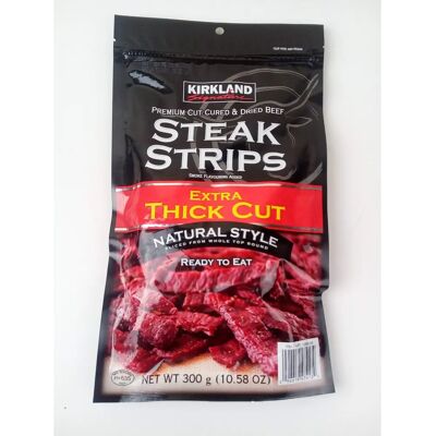 Kirkland Signature - Steak Strips - Extra Thick Cut - 300g - Beef Strips Kirkland Signature - Steak Strips - Extra Thick Cut - 300g - Beef Strips