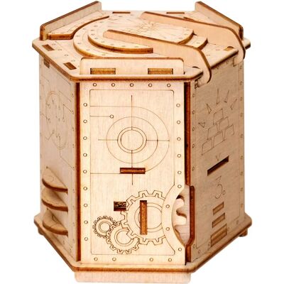 Escape Welt Natürliche Holz Puzzle Box - 12cm Herausforderung Escape Welt Natürliche Holz Puzzle Box - 12cm Herausforderung