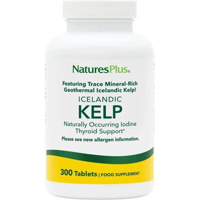 Tabletas de Kelp de Nature's Plus (300 pcs) Tabletas de Kelp de Nature's Plus (300 pcs)