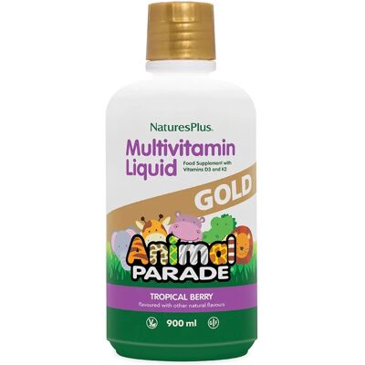 NaturesPlus Animal Parade Gold Multivitamin Liquid Tropical Berry - Multivitamin Liquid NaturesPlus Animal Parade Gold Multivitamin Liquid Tropical Berry - Multivitamin Liquid