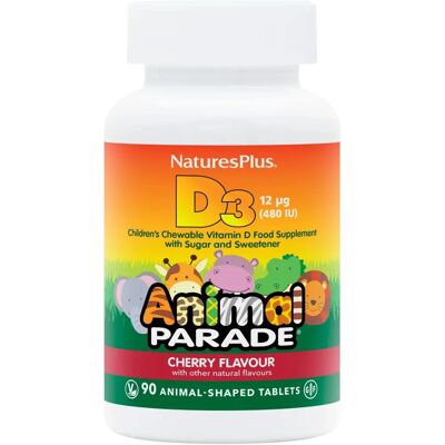 Nature's Plus NaturesPlus Tier-Parade Vitamin D3 Zuckerfrei - Nahrungsergänzungsmittel Nature's Plus NaturesPlus Tier-Parade Vitamin D3 Zuckerfrei - Nahrungsergänzungsmittel