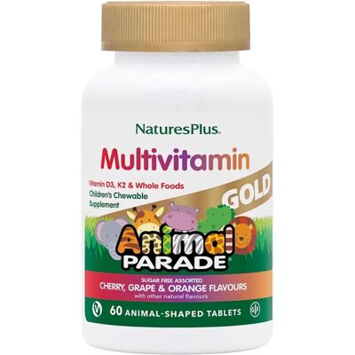 Nature's Plus Animal Parade Gold Multivitamin für Kinder - 60 Kautabletten Nature's Plus Animal Parade Gold Multivitamin für Kinder - 60 Kautabletten